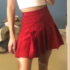 nwot american apparel red tennis skirt